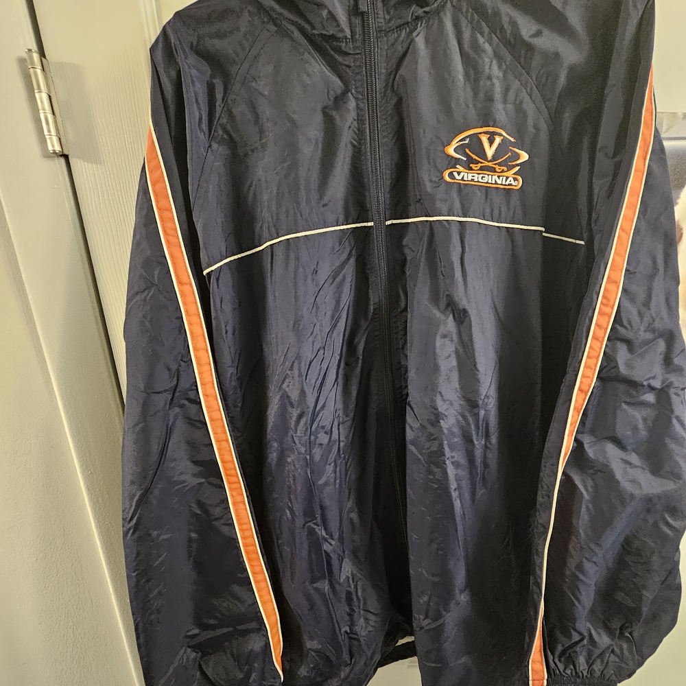 Virginia Navy and Orange Windbreaker